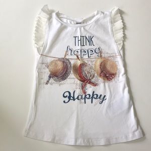 Mayoral Ruffle Sleeves Top Size 4T